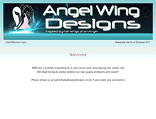 Tablet Screenshot of angelwingdesigns.co.uk